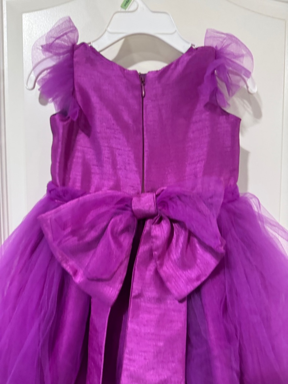 Youngland Vibrant Purple Tulle Party Dress / AA66 - Picture 3 of 3